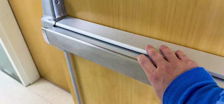 Installing a Push Bar on a Door Wellesley